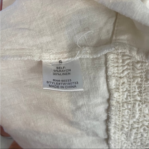 LA Hearts cropped white button down - Picture 4 of 4